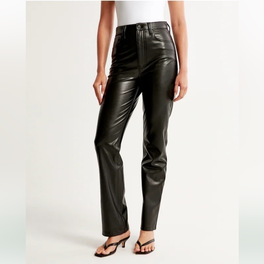 Af SZ 30 Vegan Leather 90s Straight Pant
